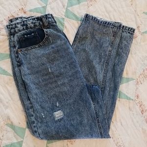 Nasty Gal Distressed Mom Jean's Size 8